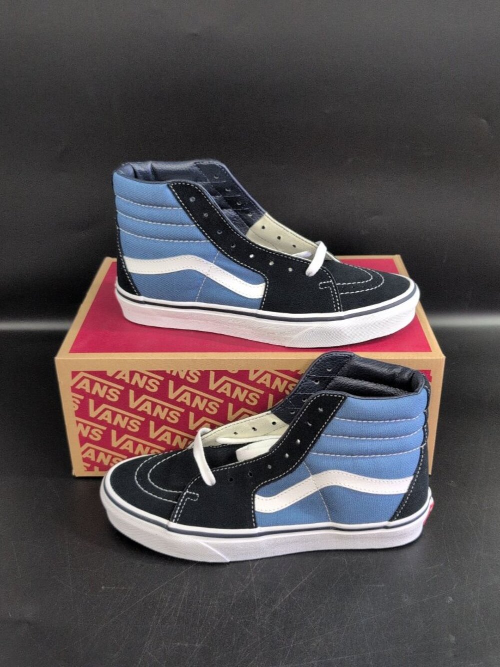 Vans Sk8 Hi Sneakers Men's High Top Skate Shoes US 6 Navy Blue